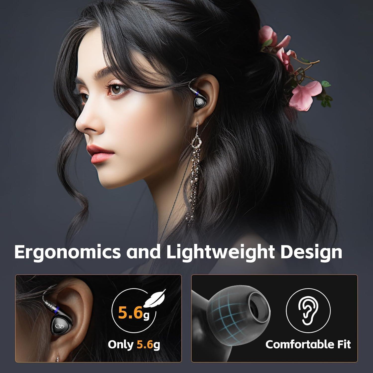 Auriculares In-Ear SHANLING MG100 HiFi, Controlador Dinámico, Cable Desmontable