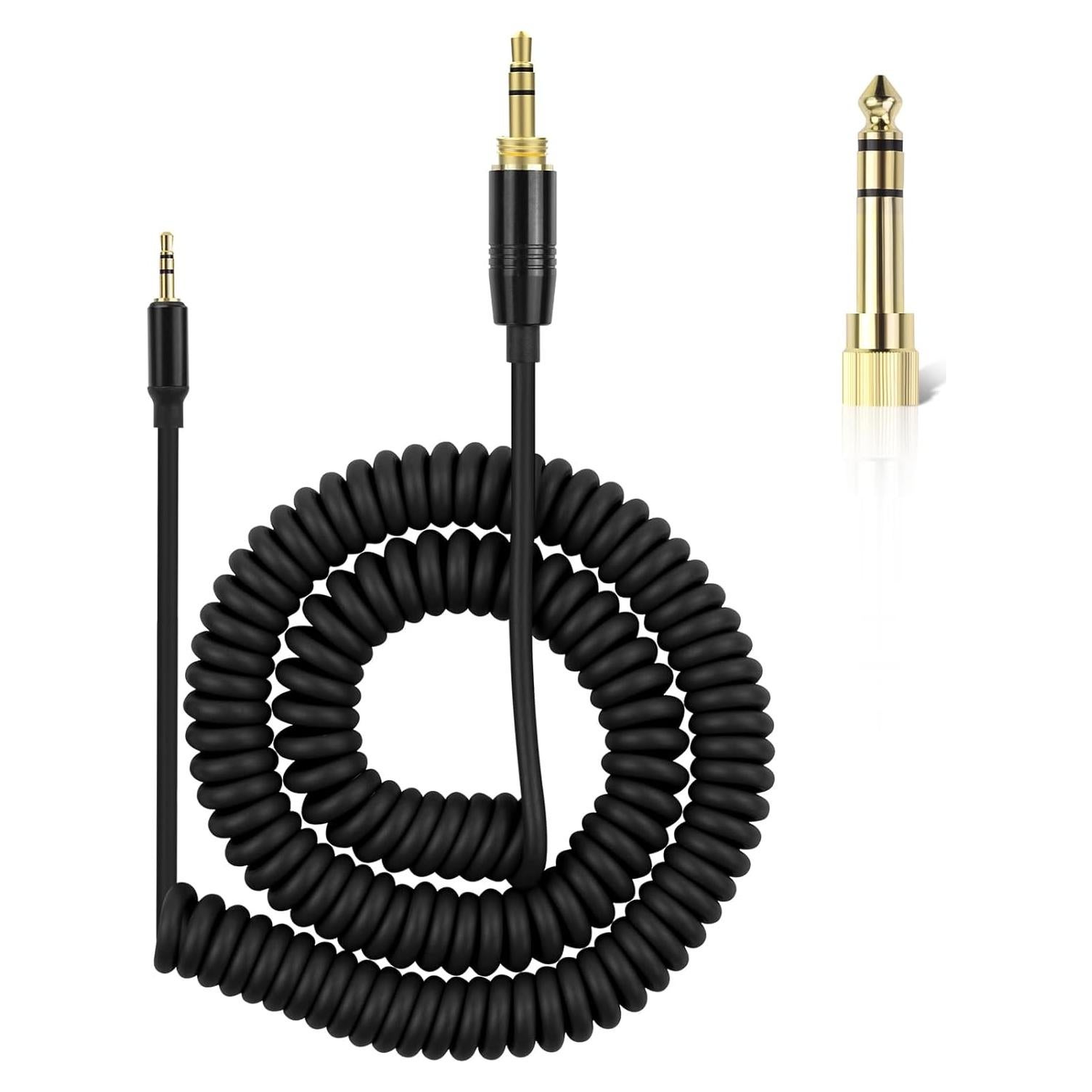 Cable de audio en espiral Xivip 1.83-3.05m 3.5mm a 2.5mm