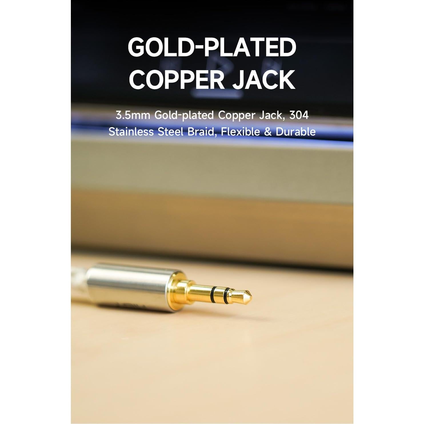 Cable de audio Aux HiBy 3.5mm a 3.5mm HiFi Cobre OCC