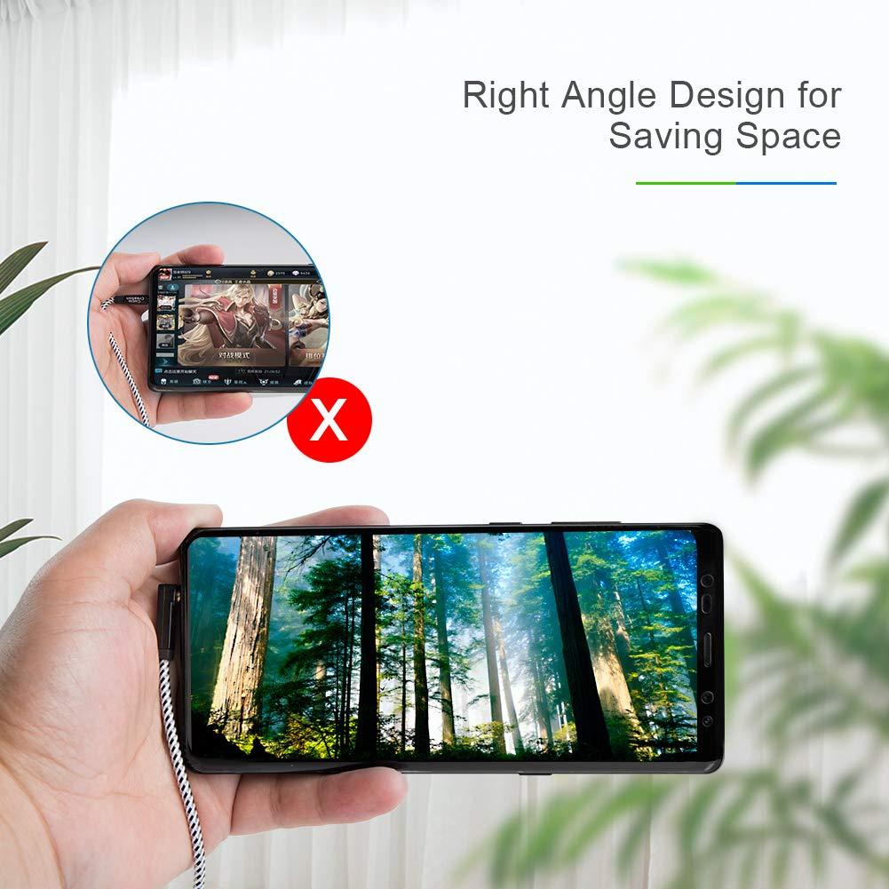 Cable de extensión TRRS 3.5mm CableCreation 1.83m ángulo 90°