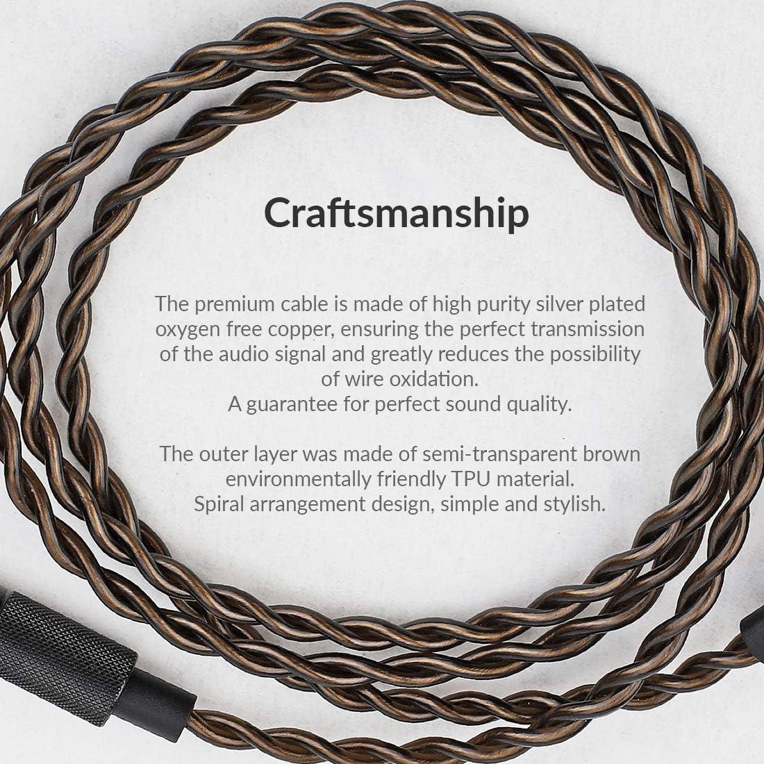 Cable Balanceado Desmontable Hidizs 2.5mm 2 Pines 0.78mm