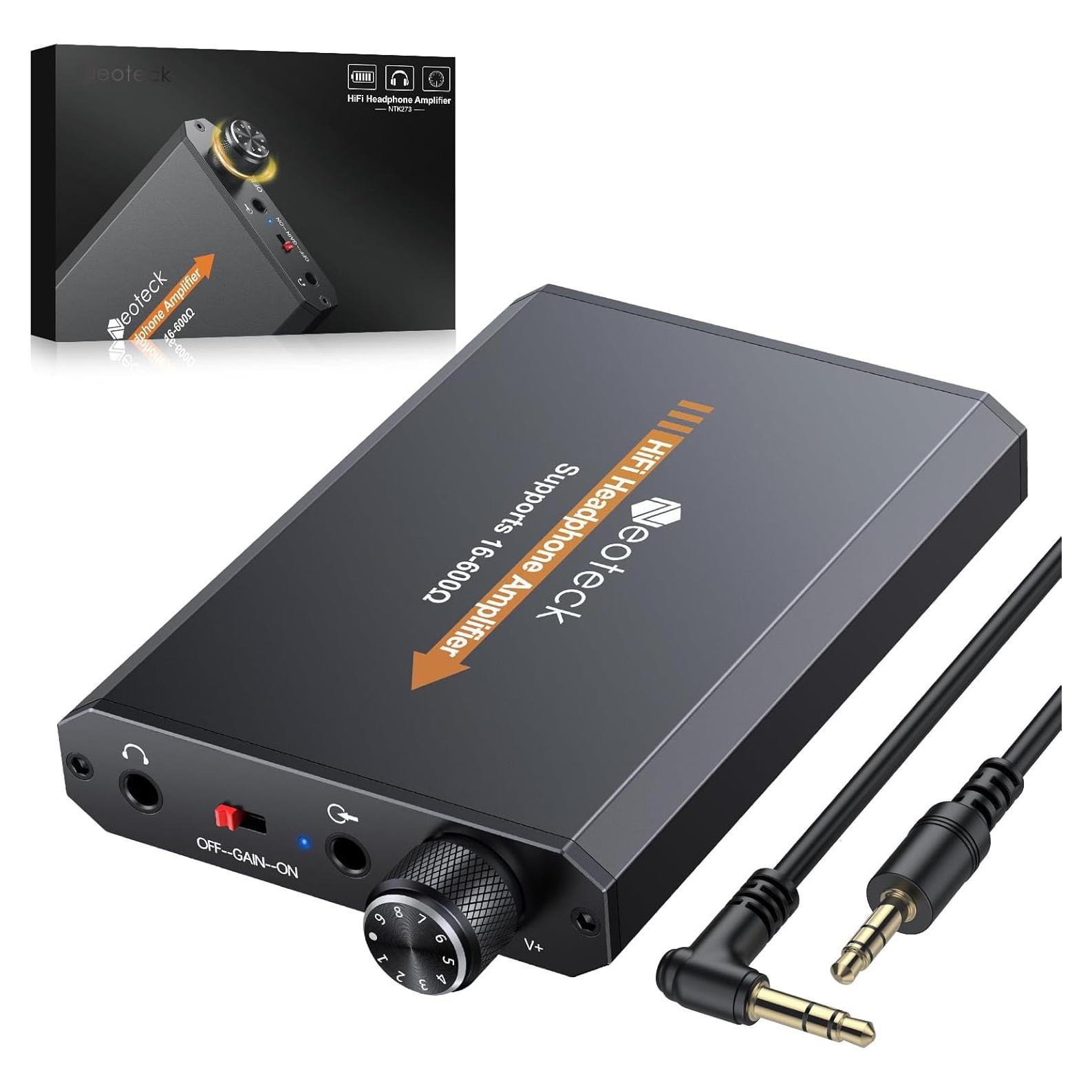 Amplificador de Auriculares Neoteck NTK273 16-600 Ohm Portátil