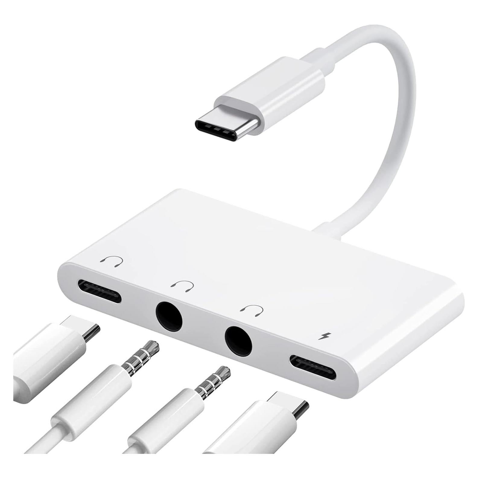 Adaptador USB C a 3.5mm PAReader con carga rápida y audio Hi-Fi