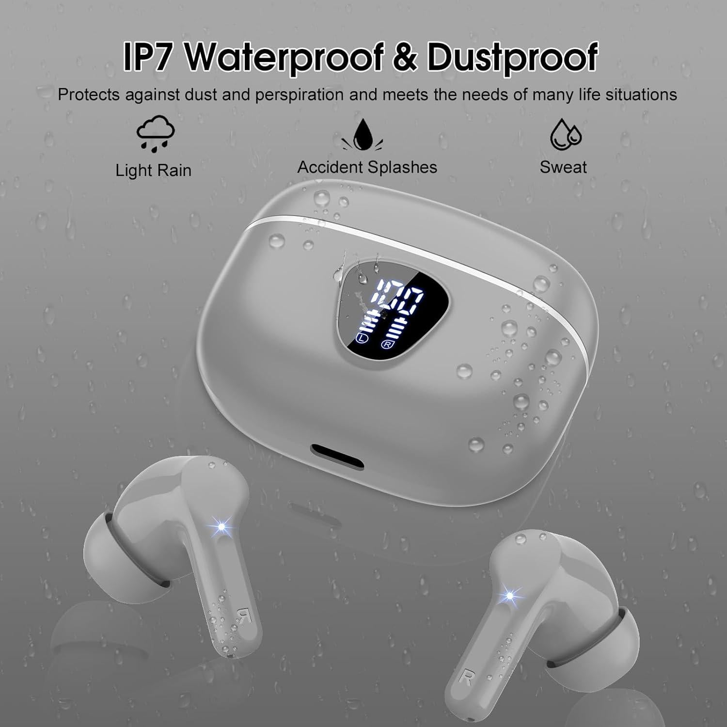 Auriculares Inalámbricos Bluetooth I53 HiFi Estéreo IP7 48H
