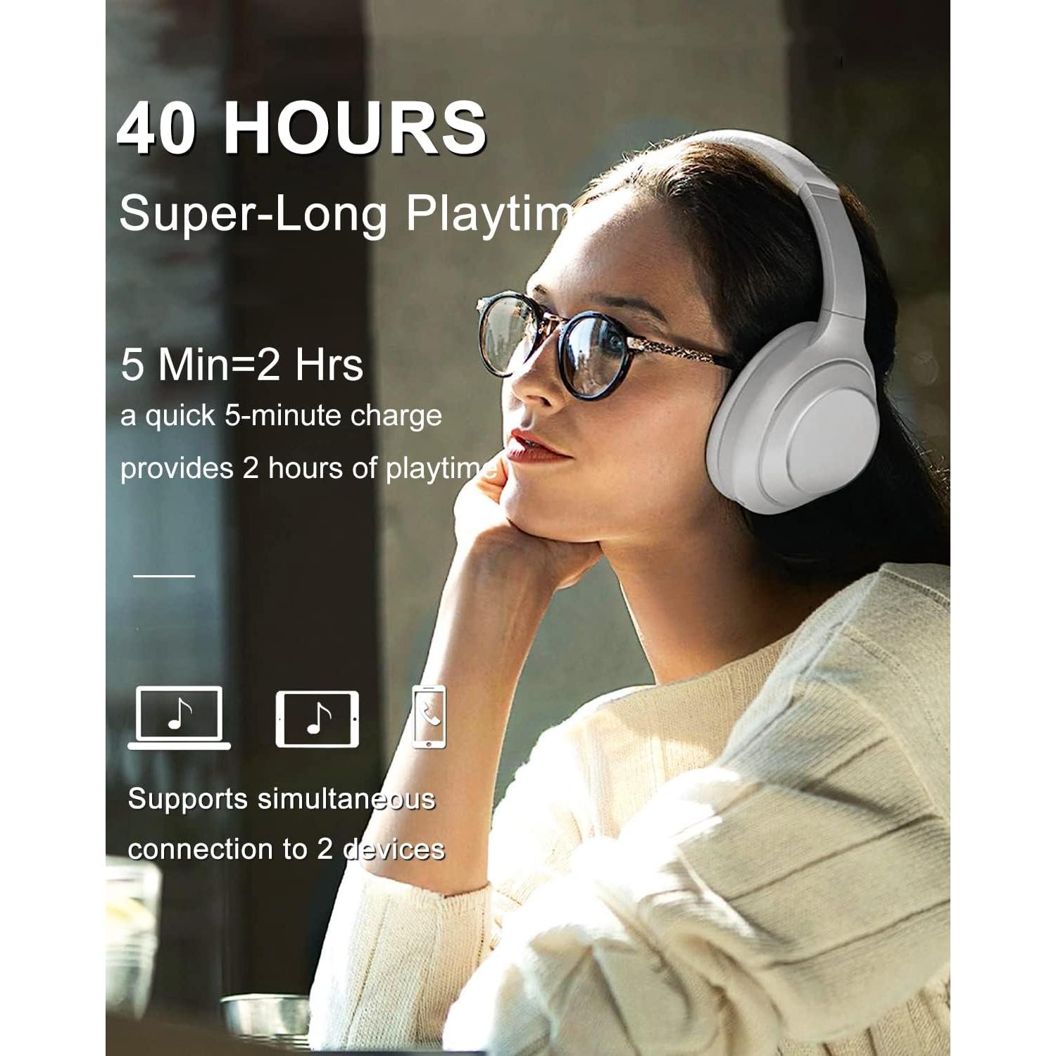 Auriculares Inalámbricos Bluetooth Intoberp BH-15, 40h HiFi