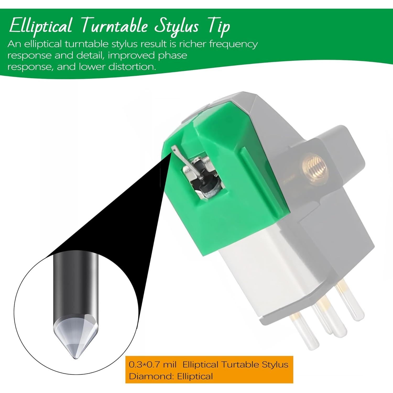 Aguja de Reemplazo AT-VMN95E para Tornamesa Audio-Technica