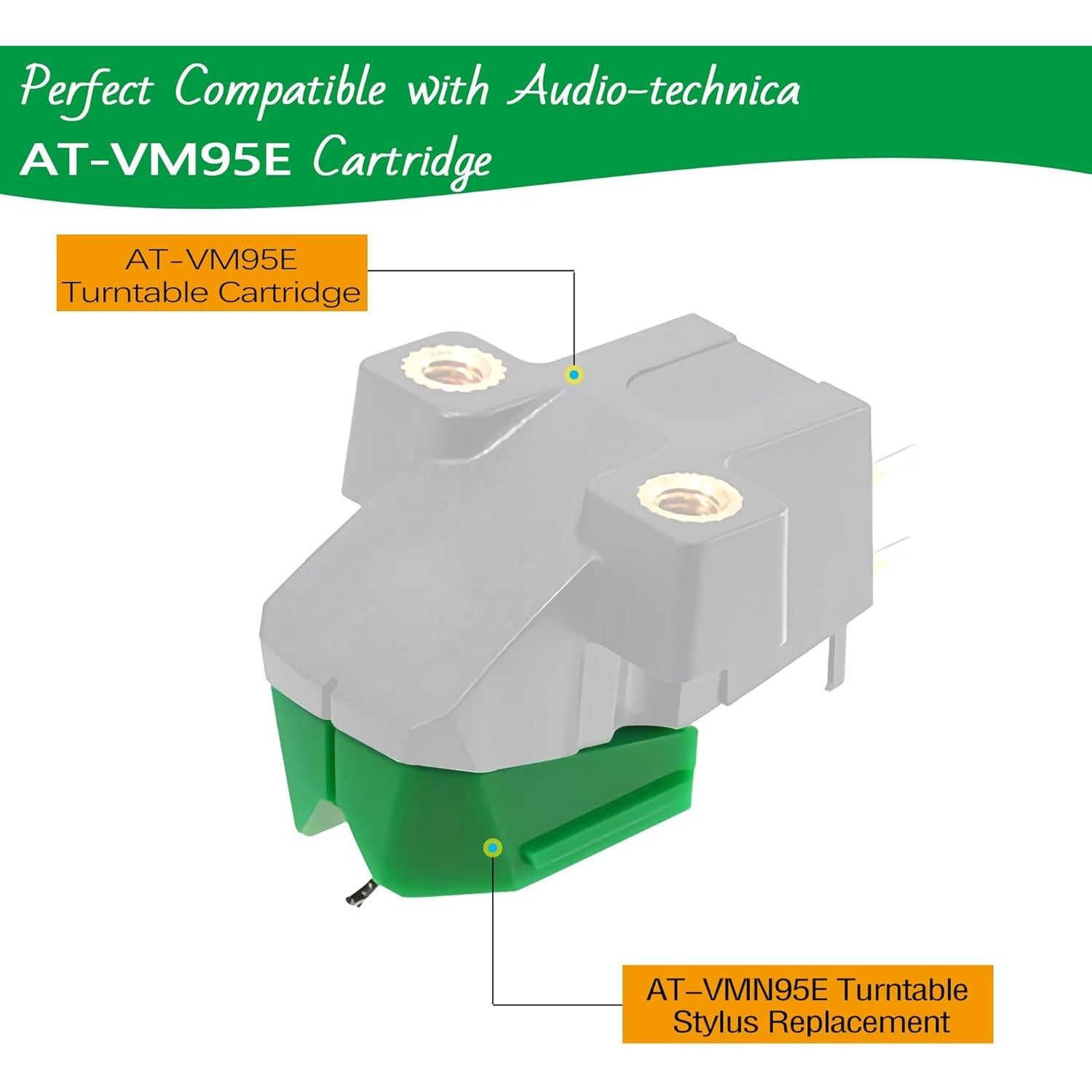 Aguja de Reemplazo AT-VMN95E para Tornamesa Audio-Technica
