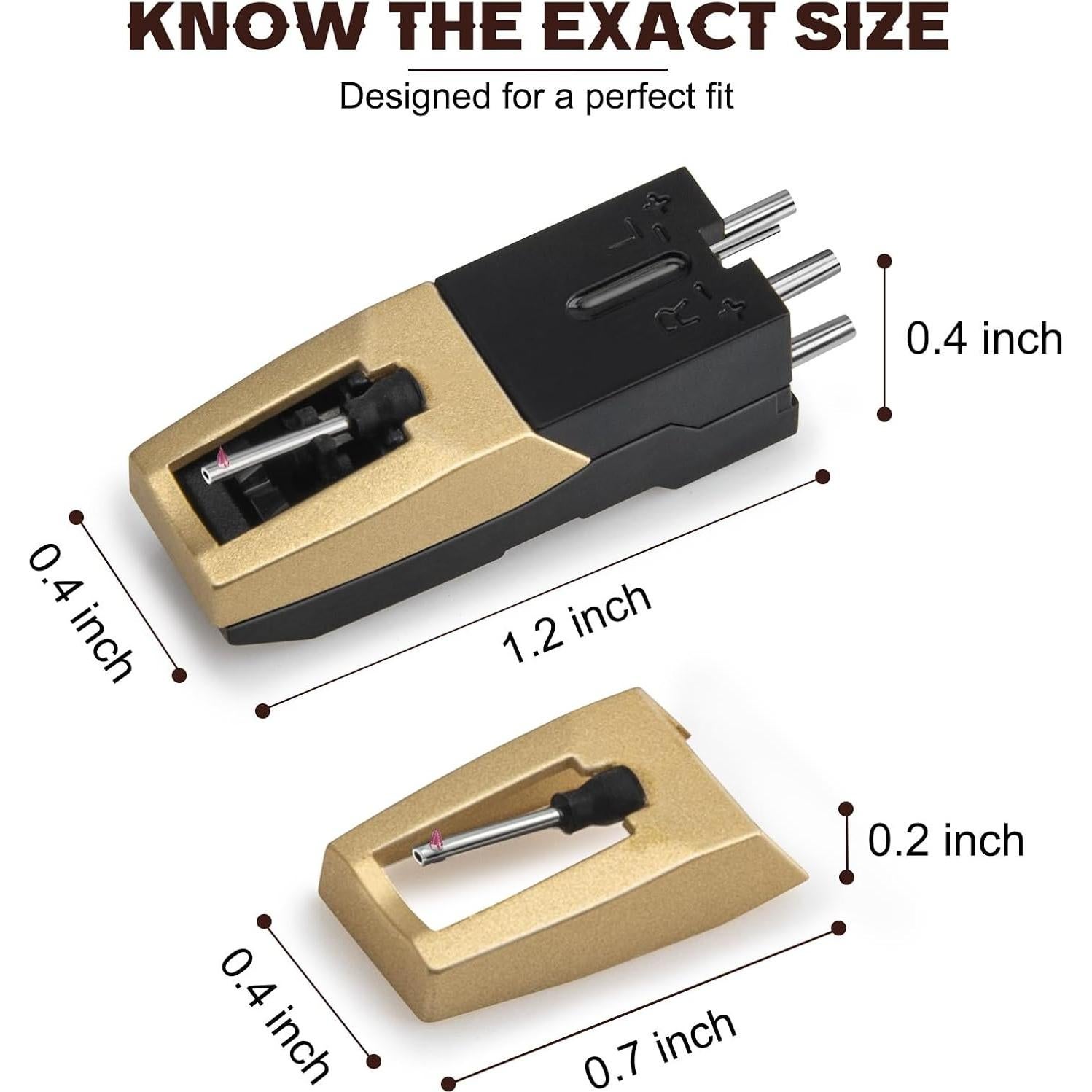 Kit de Agujas de Repuesto para Tocadiscos Ruby - 5 Piezas