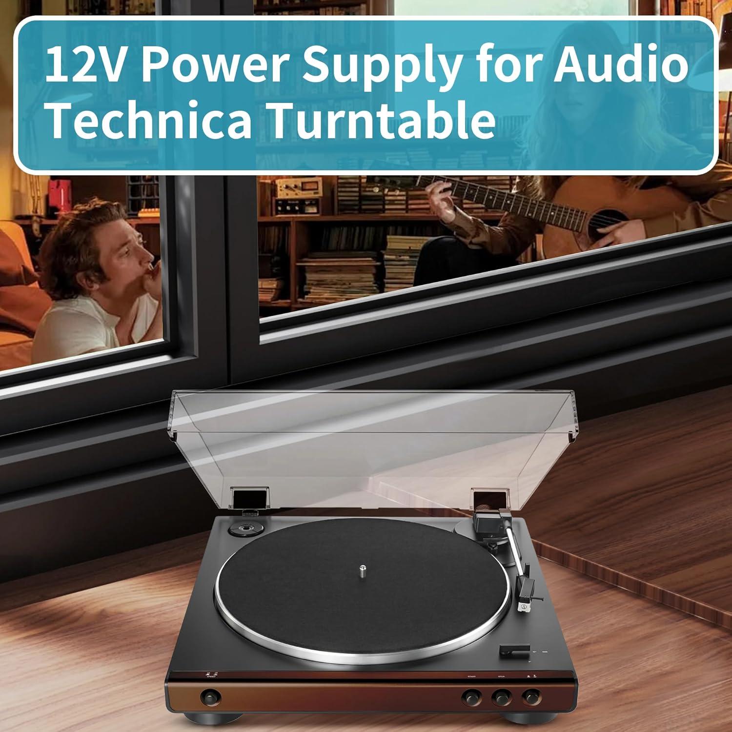 Cargador 12V Audio Technica AT-LP60X AT-LP120XUSB - 1.8m