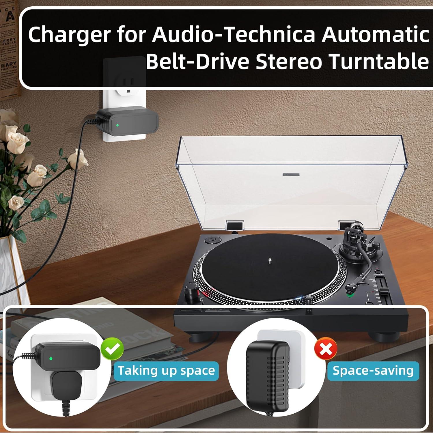 Cargador 12V Audio Technica AT-LP60X AT-LP120XUSB - 1.8m