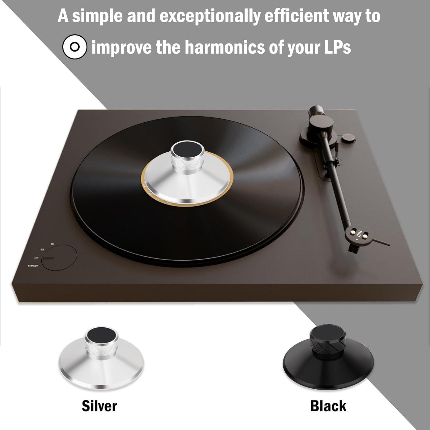 Estabilizador de Disco de Vinilo Preffair LP113S 113g Aluminio