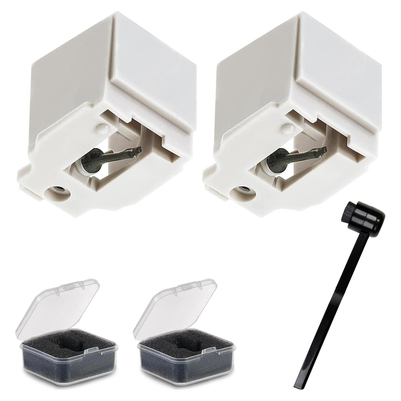 Paquete de 2 Puntas de Reemplazo ATN3600L - Aguja Diamante y Fibra Carbono para Audio-Technica