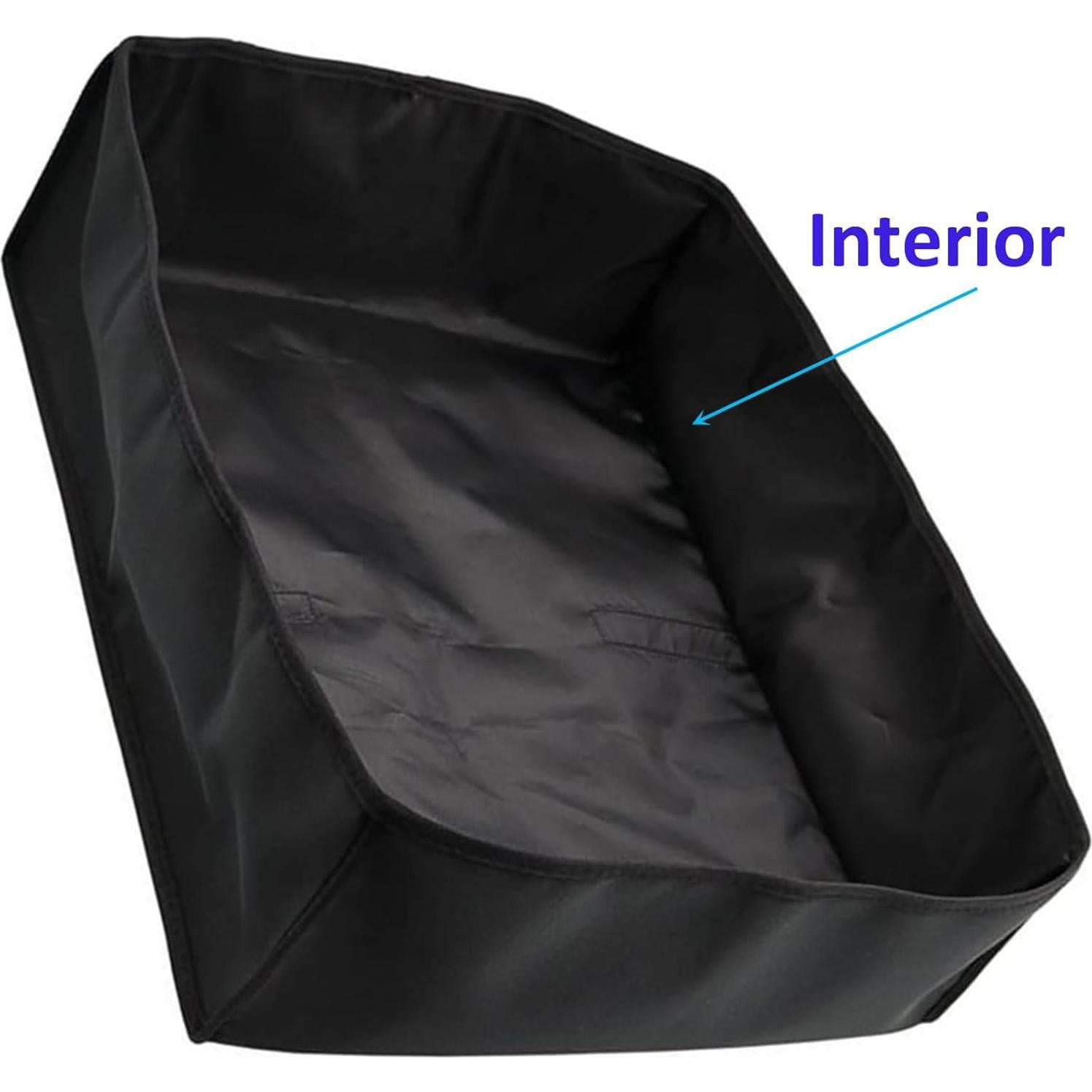 Cubierta de Polvo para Tocadiscos SHTCSZBA 48x40cm Negra