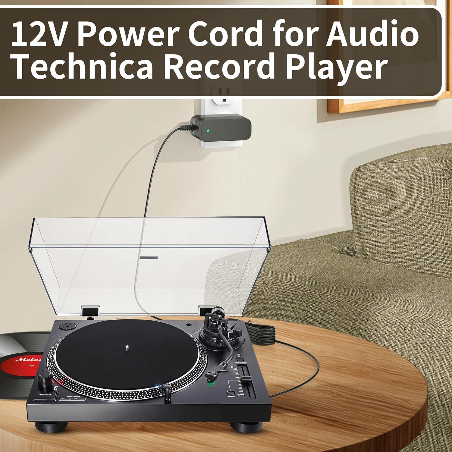 Cable de Alimentación 12V para Tocadiscos Audio Technica