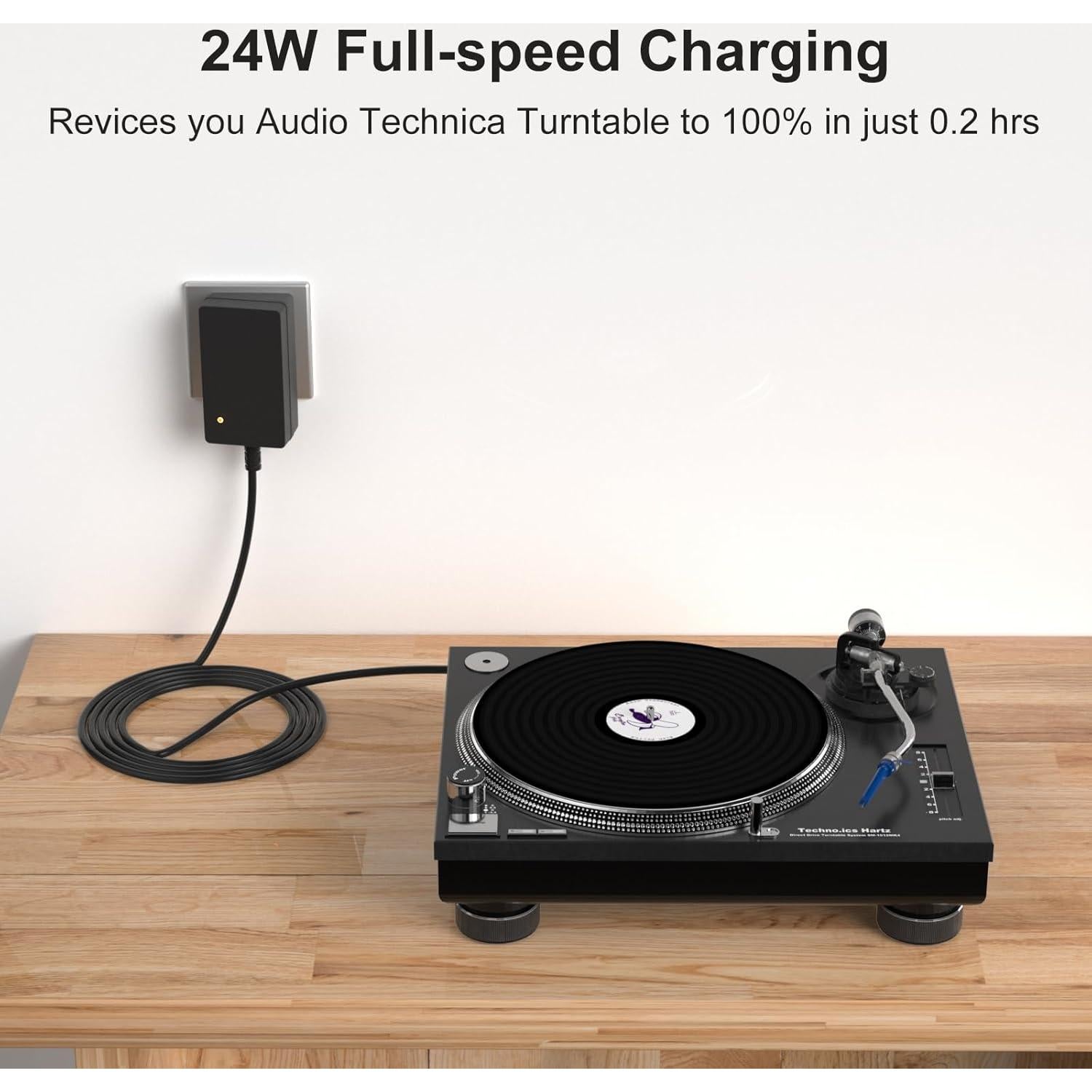 Cargador 12V Jeestam para Tocadiscos Audio Technica AT-LP60X