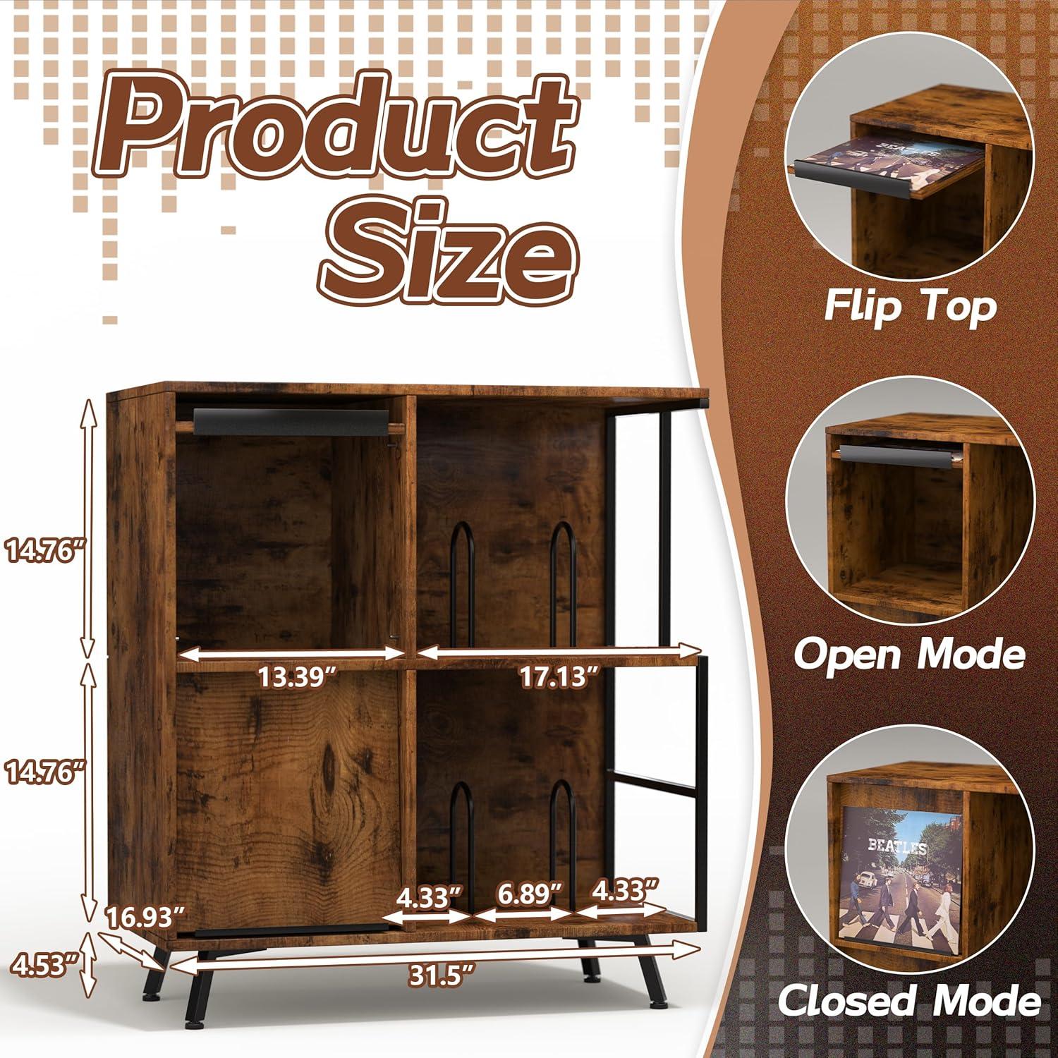 Soporte para tocadiscos Faesun CPJ-2 con tapa abatible