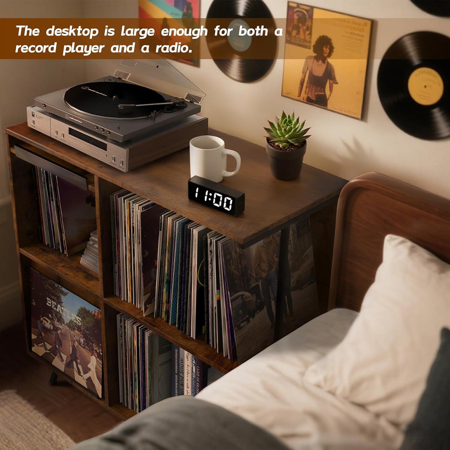 Soporte para tocadiscos Faesun CPJ-2 con tapa abatible