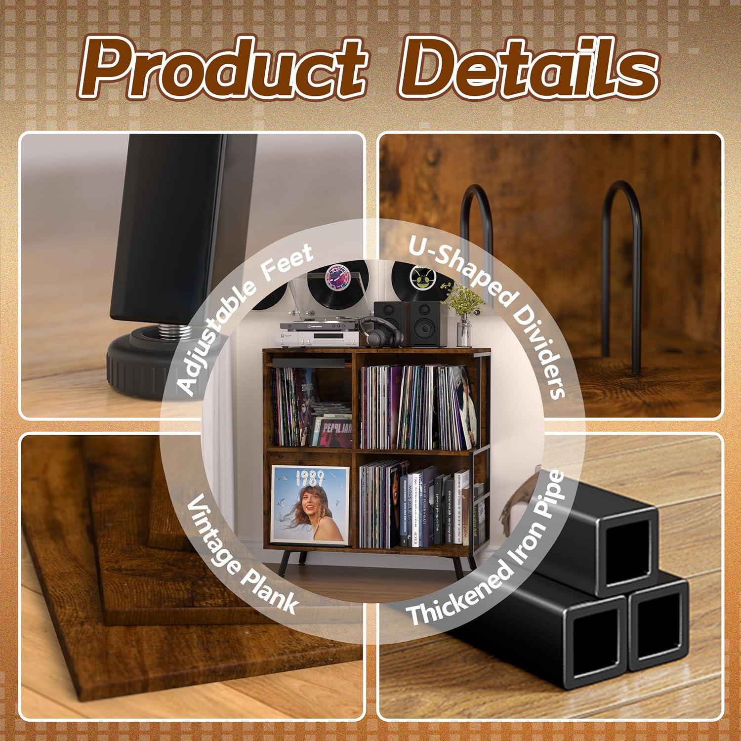 Soporte para tocadiscos Faesun CPJ-2 con tapa abatible