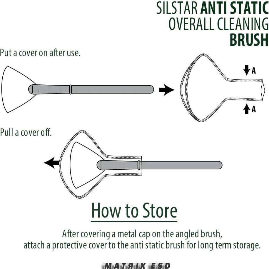 Cepillo Antiestático ESD-201-B Matrix para Limpieza de Audio