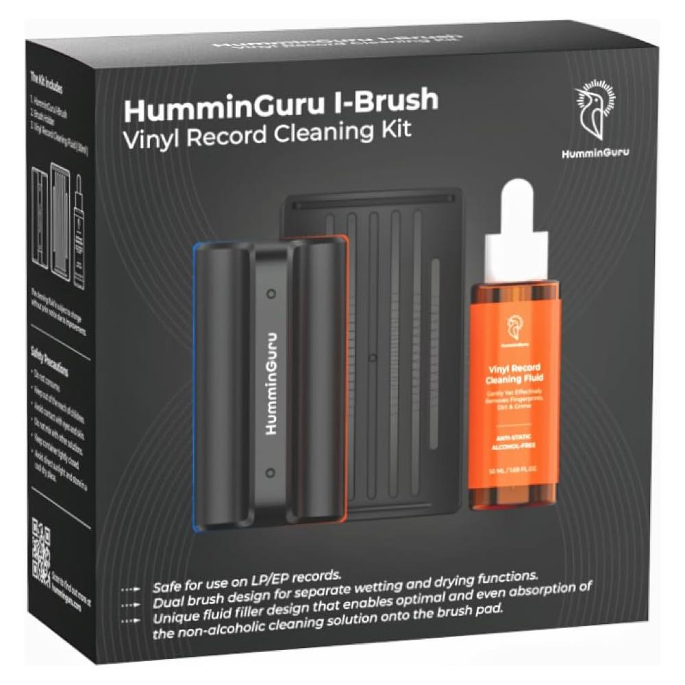 Kit de Limpieza de Discos de Vinilo HumminGuru I-Brush Antiestático