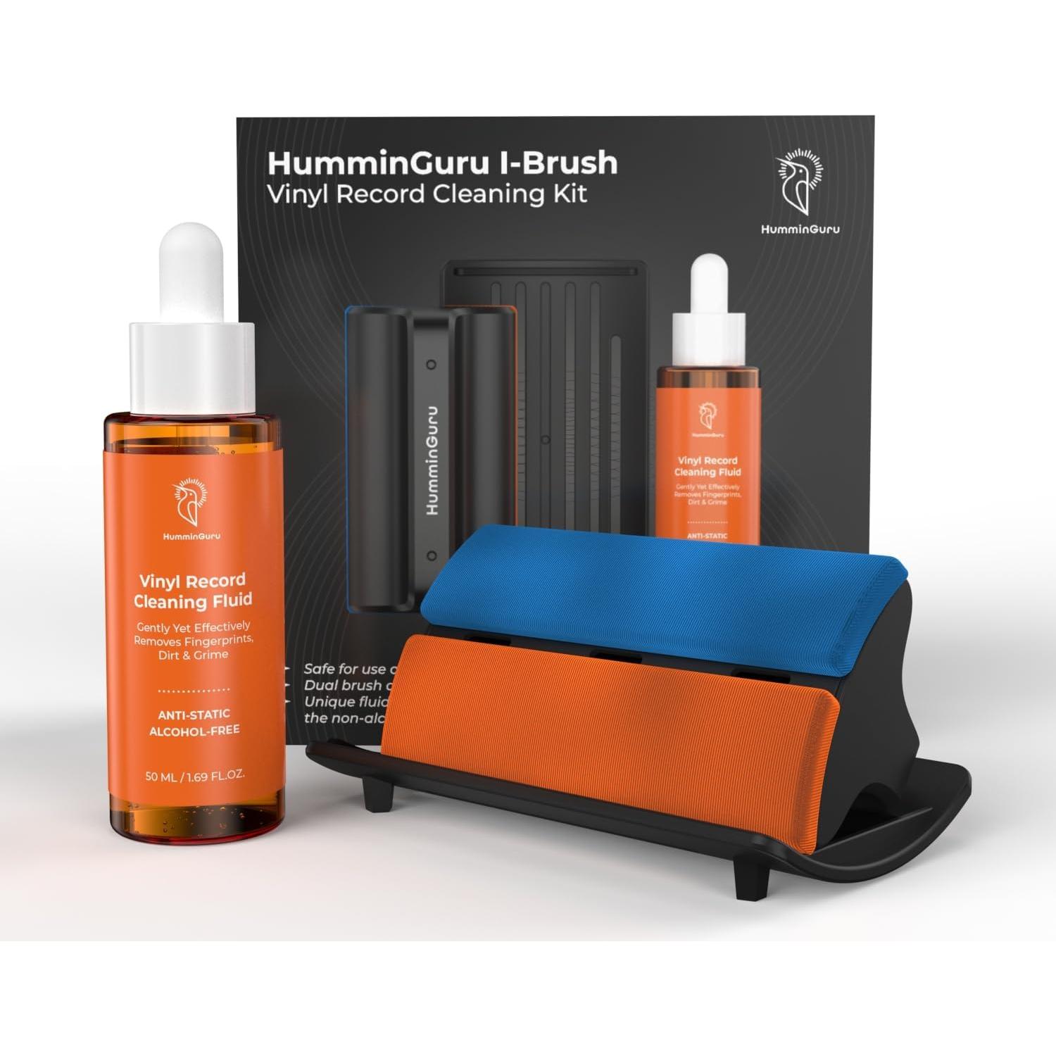 Kit de Limpieza de Discos de Vinilo HumminGuru I-Brush Antiestático