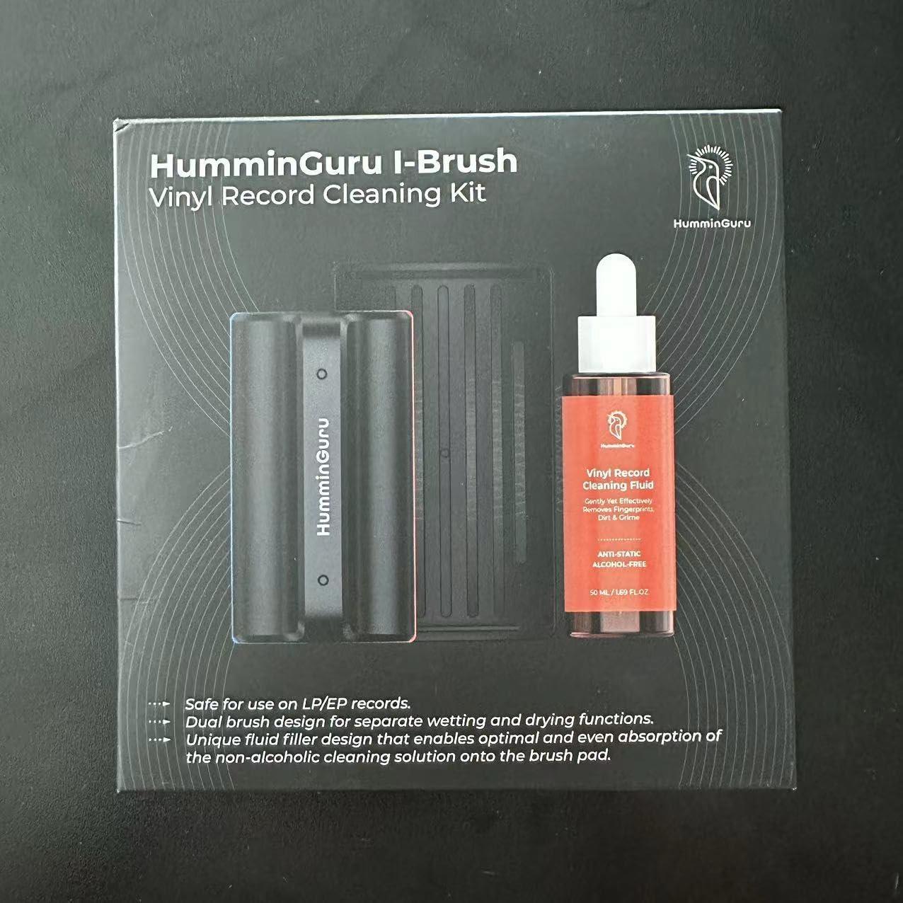Kit de Limpieza de Discos de Vinilo HumminGuru I-Brush Antiestático