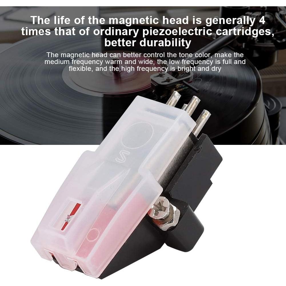 Aguja Doble de Imán Móvil PUSOKEI para Fonógrafo y Tocadiscos