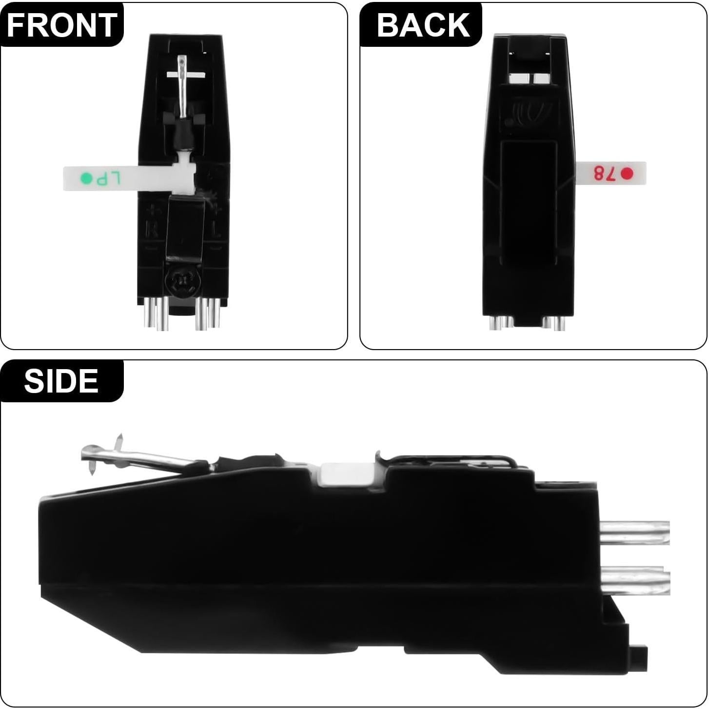 Cartucho de Tocadiscos NQEUEPN con Punta de Diamante Doble Lado