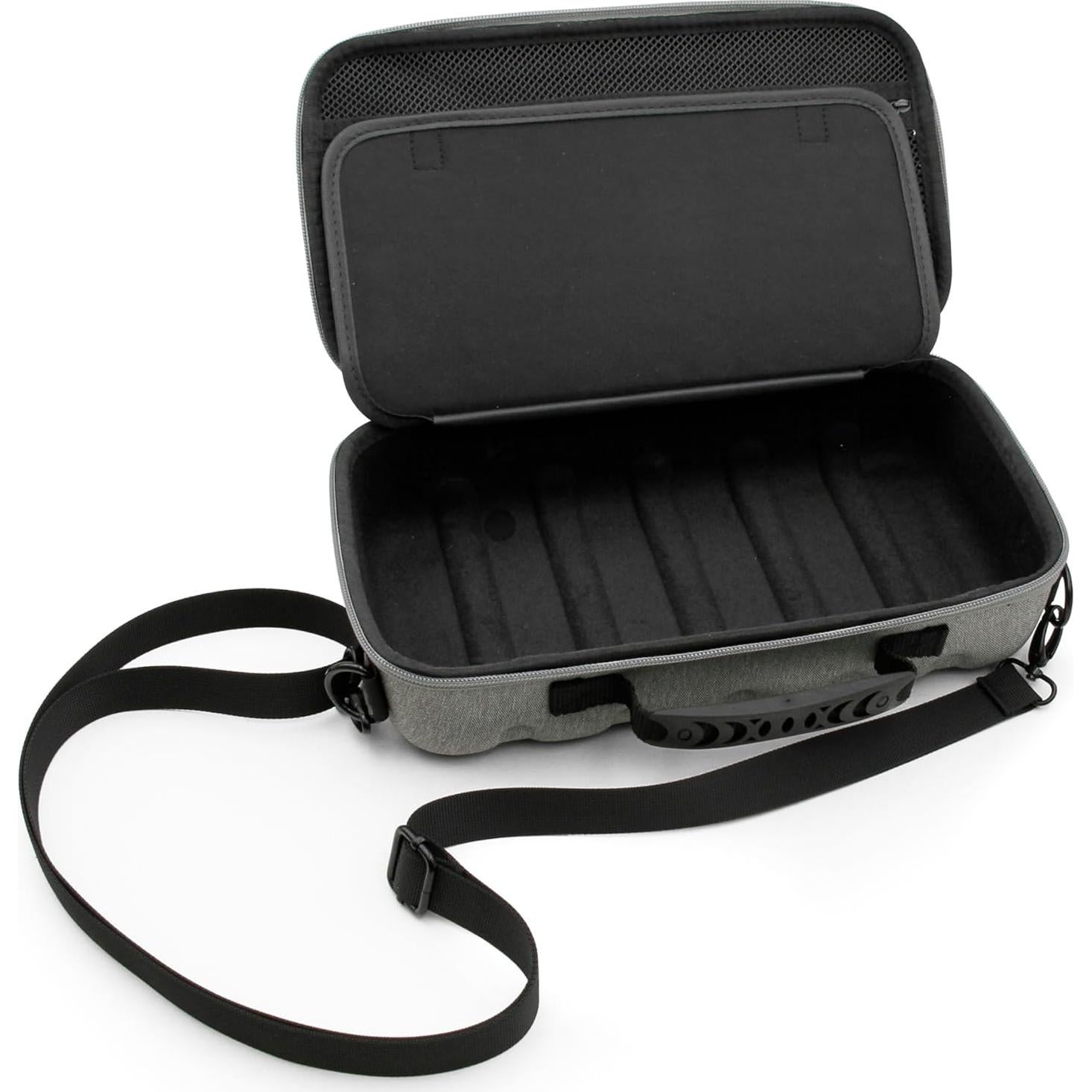 Funda de Viaje CASEMATIX para Tocadiscos Portátil Audio-Technica AT-SB727 - Gris