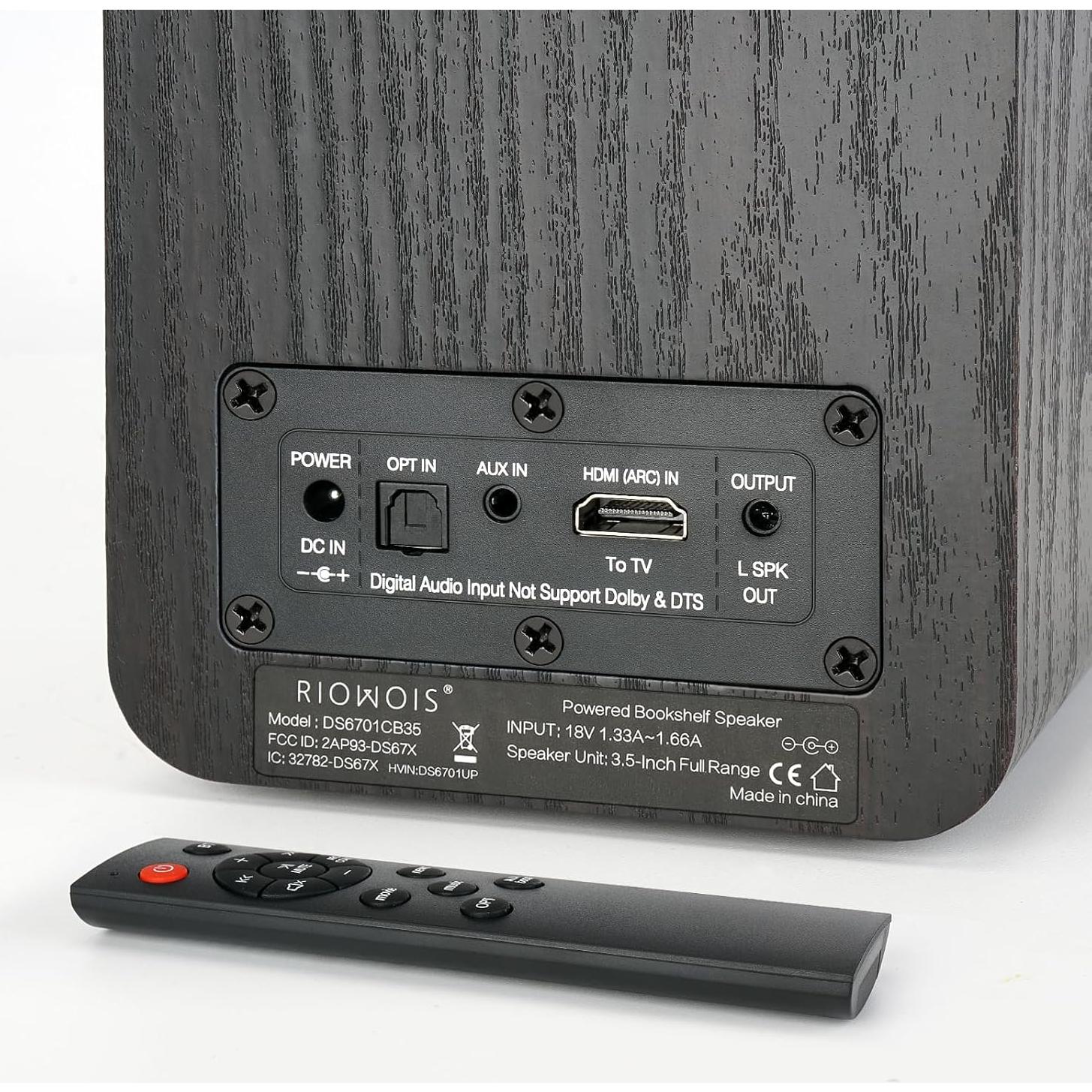 Altavoces de Estantería RIOWOIS DS6701CB35 30W Bluetooth 5.3