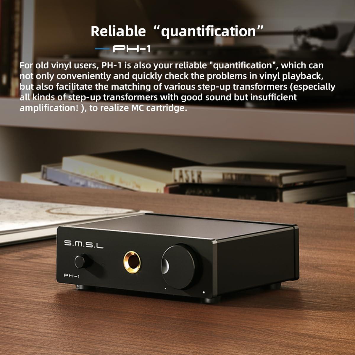Amplificador de Phono S.M.S.L PH-1 para Tocadiscos MM