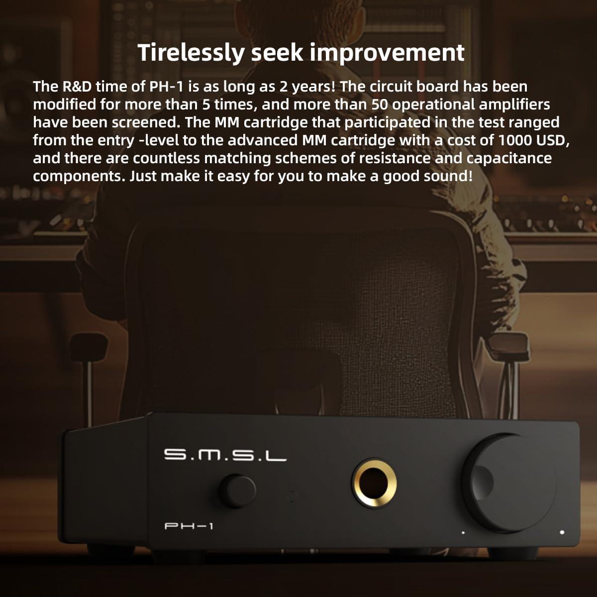 Amplificador de Phono S.M.S.L PH-1 para Tocadiscos MM