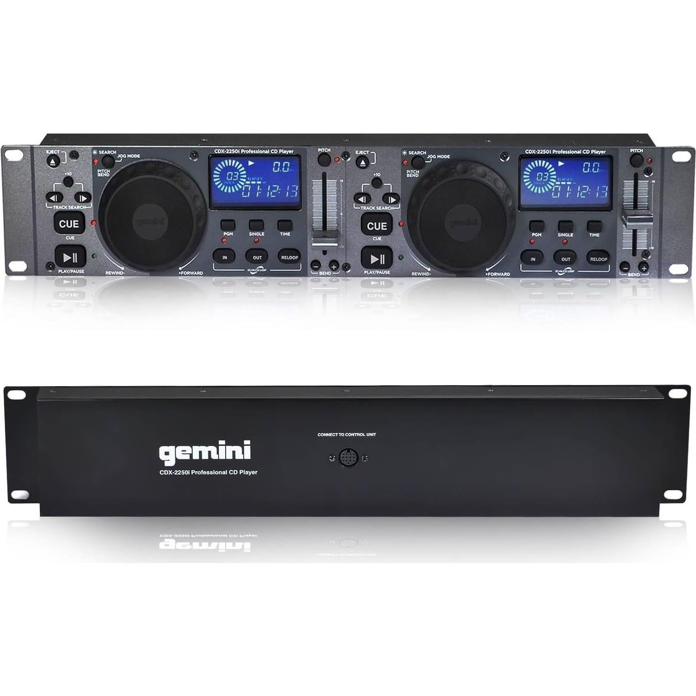 Reproductor de Medios DJ Gemini CDX-2250i Dual CD/USB 4.58kg