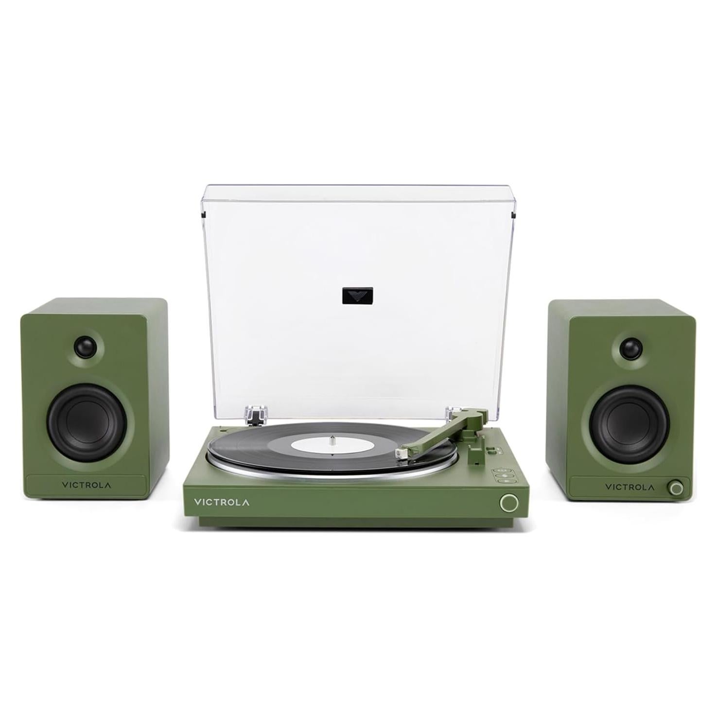 Tocadiscos Bluetooth Automático Victrola con Altavoces Tempo