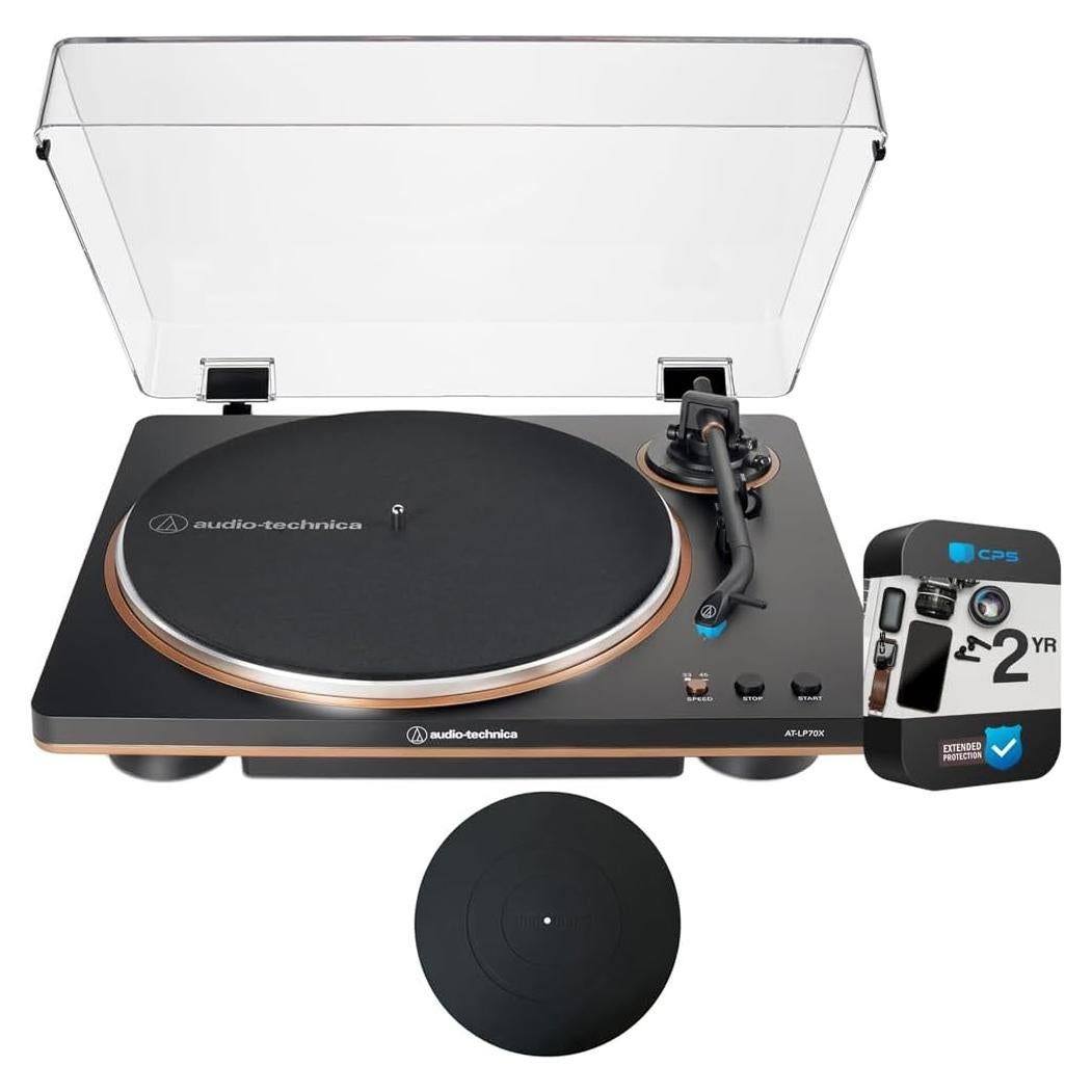 Tocadiscos Automático Audio-Technica AT-LP70X-BZ 2 Velocidades