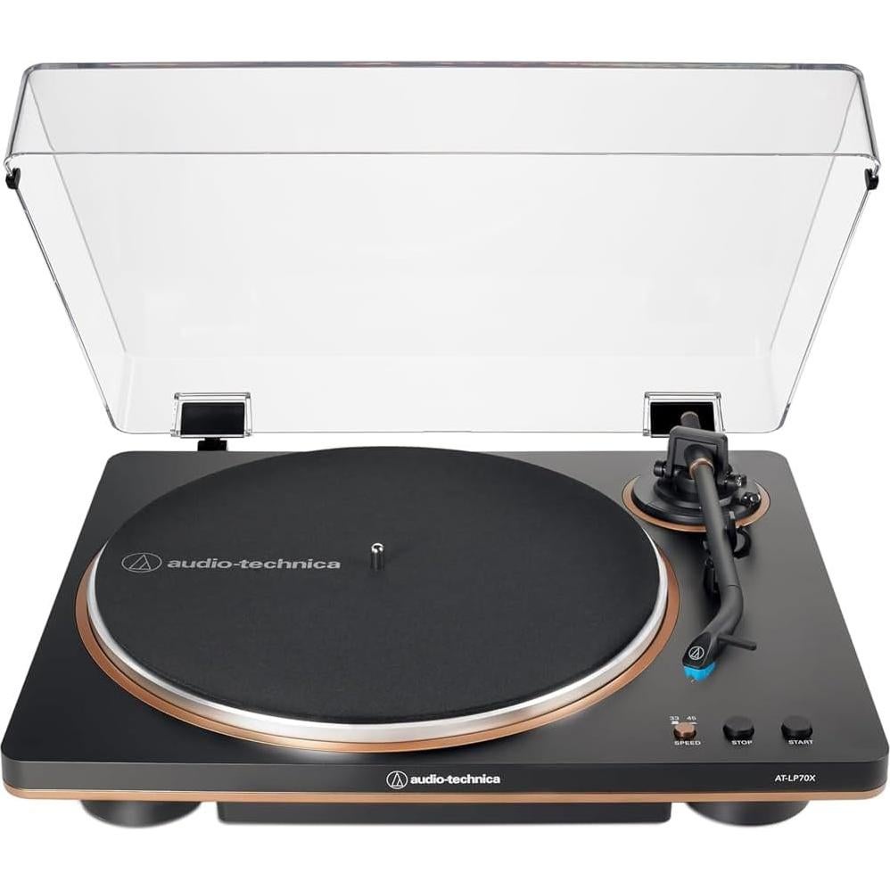 Tocadiscos Automático Audio-Technica AT-LP70X-BZ 2 Velocidades