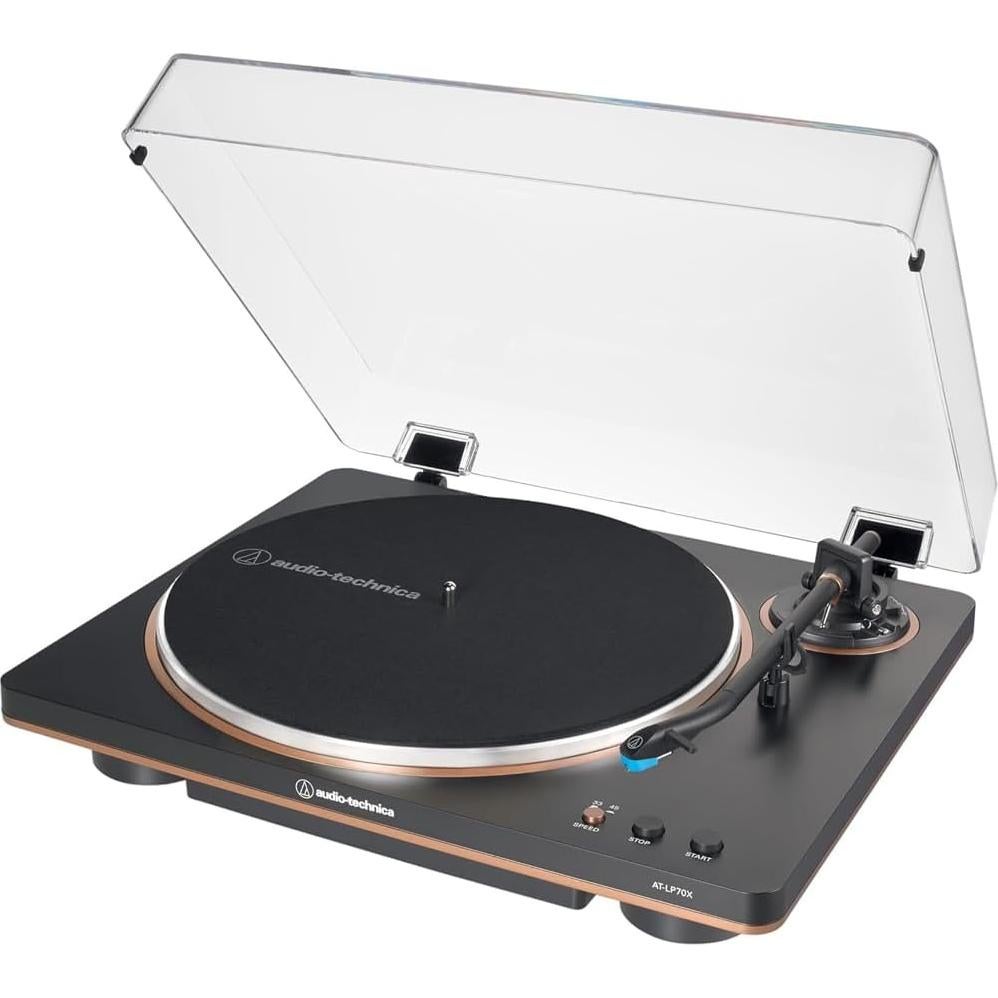 Tocadiscos Automático Audio-Technica AT-LP70X-BZ 2 Velocidades