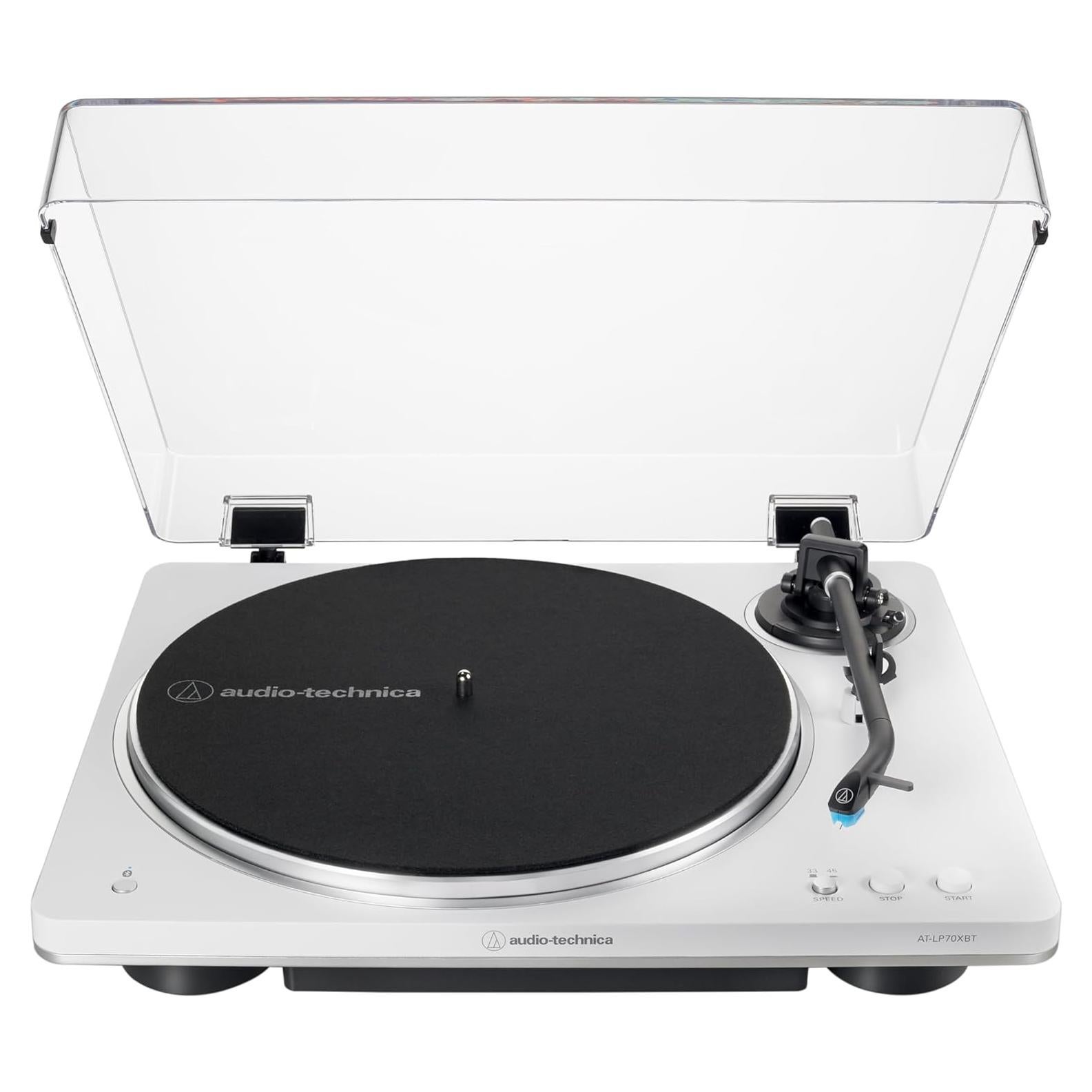 Tocadiscos Inalámbrico Audio-Technica AT-LP70XBT Blanco Plata
