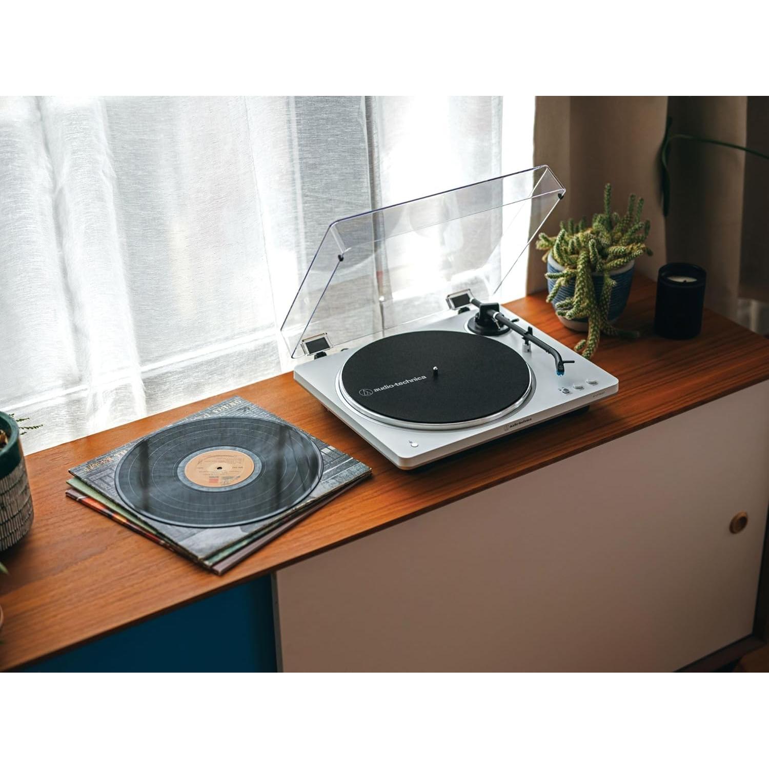 Tocadiscos Inalámbrico Audio-Technica AT-LP70XBT Blanco Plata