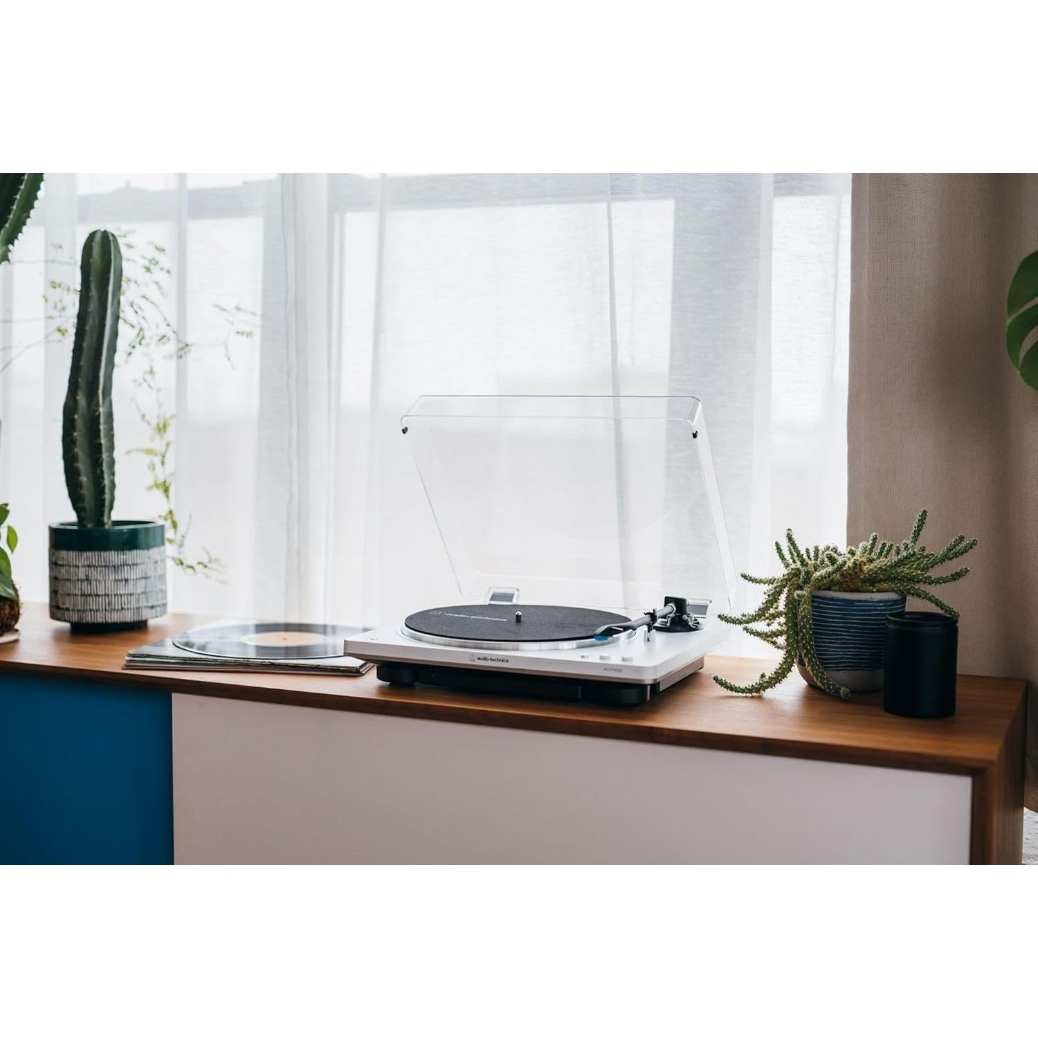 Tocadiscos Inalámbrico Audio-Technica AT-LP70XBT Blanco Plata