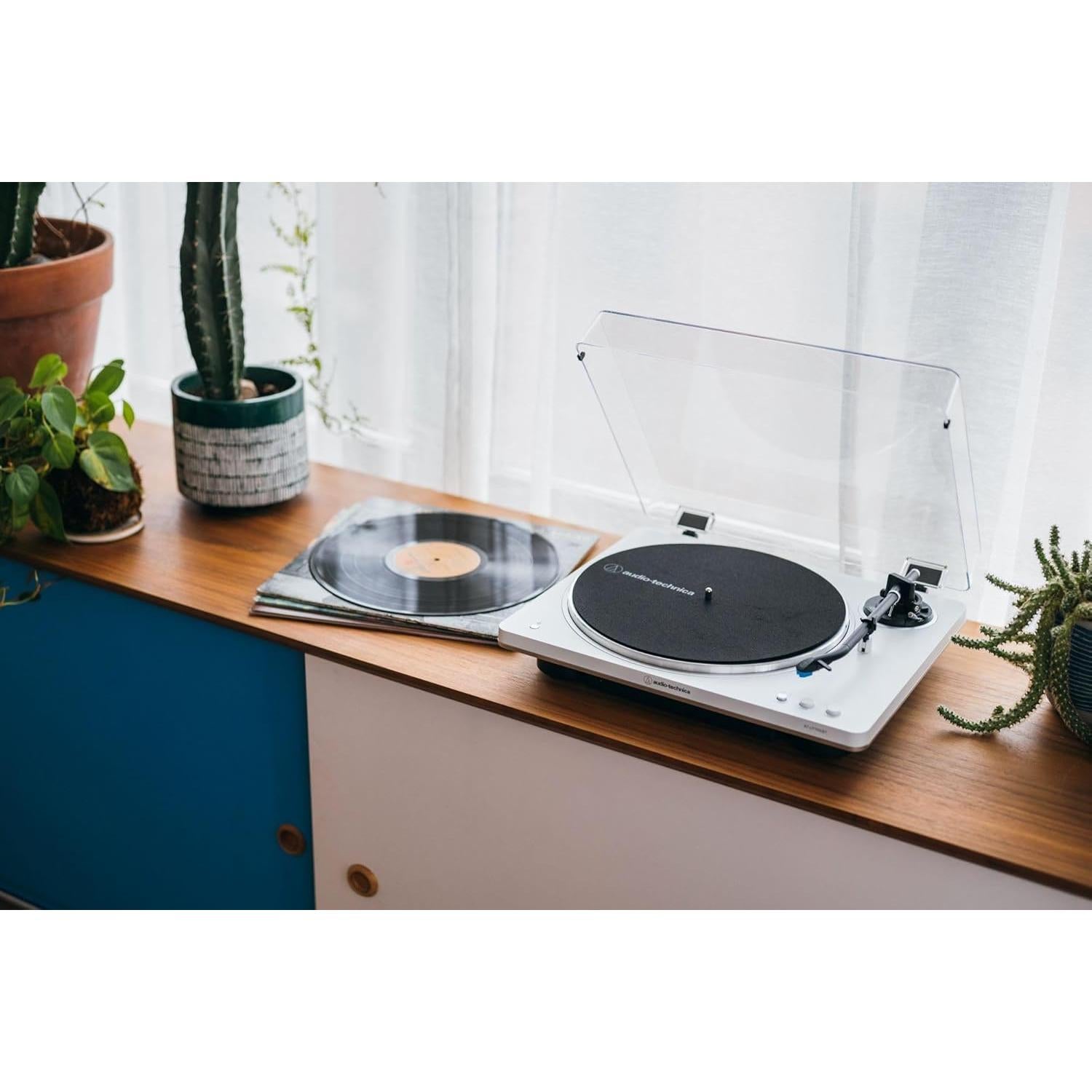 Tocadiscos Inalámbrico Audio-Technica AT-LP70XBT Blanco Plata