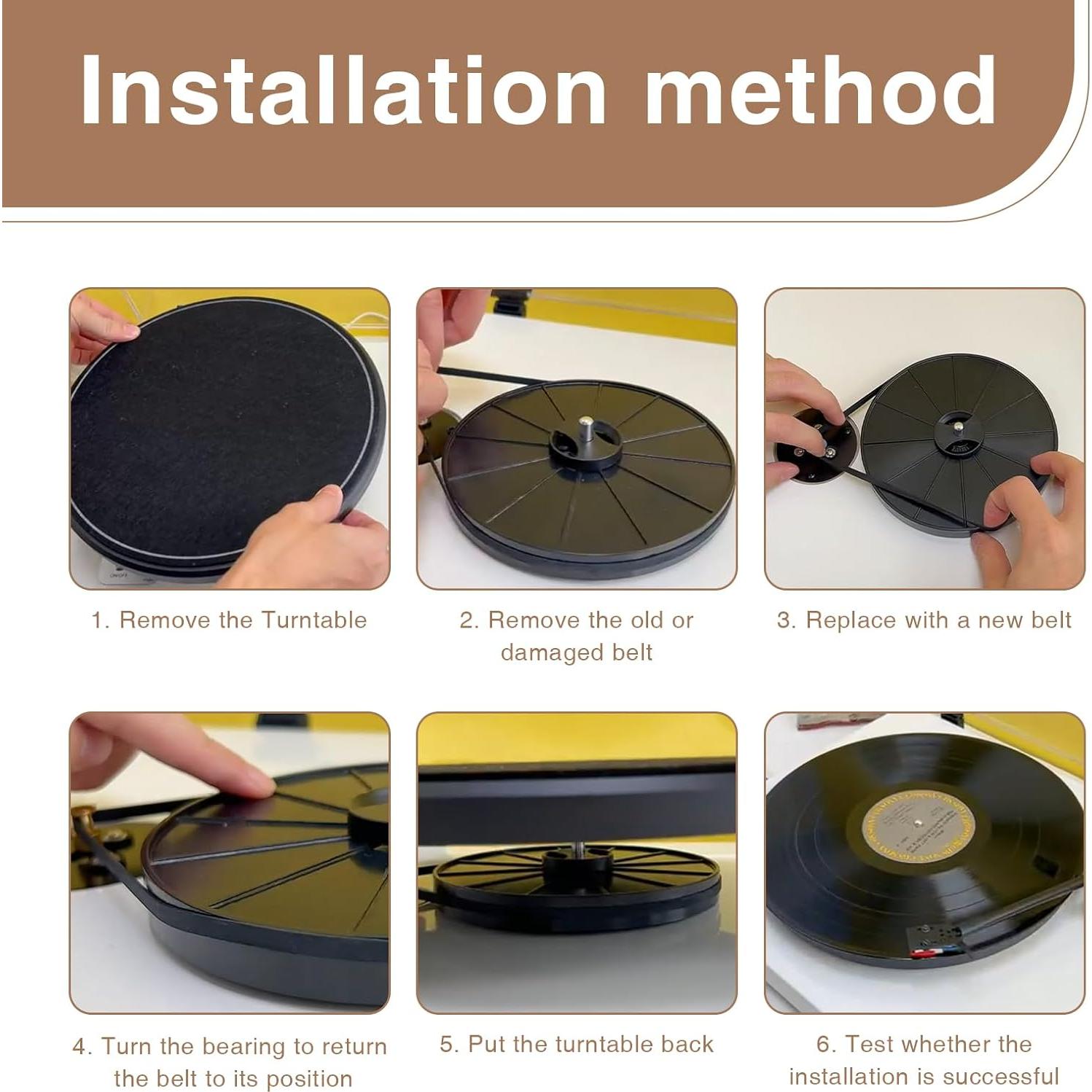 Correa de Tocadiscos Sxkxm 320x4x1mm para Audio-Technica AT-PL50 AT-LP60