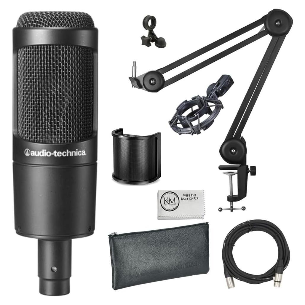 Micrófono de Condensador Cardioide Audio-Technica AT2035 + Accesorios