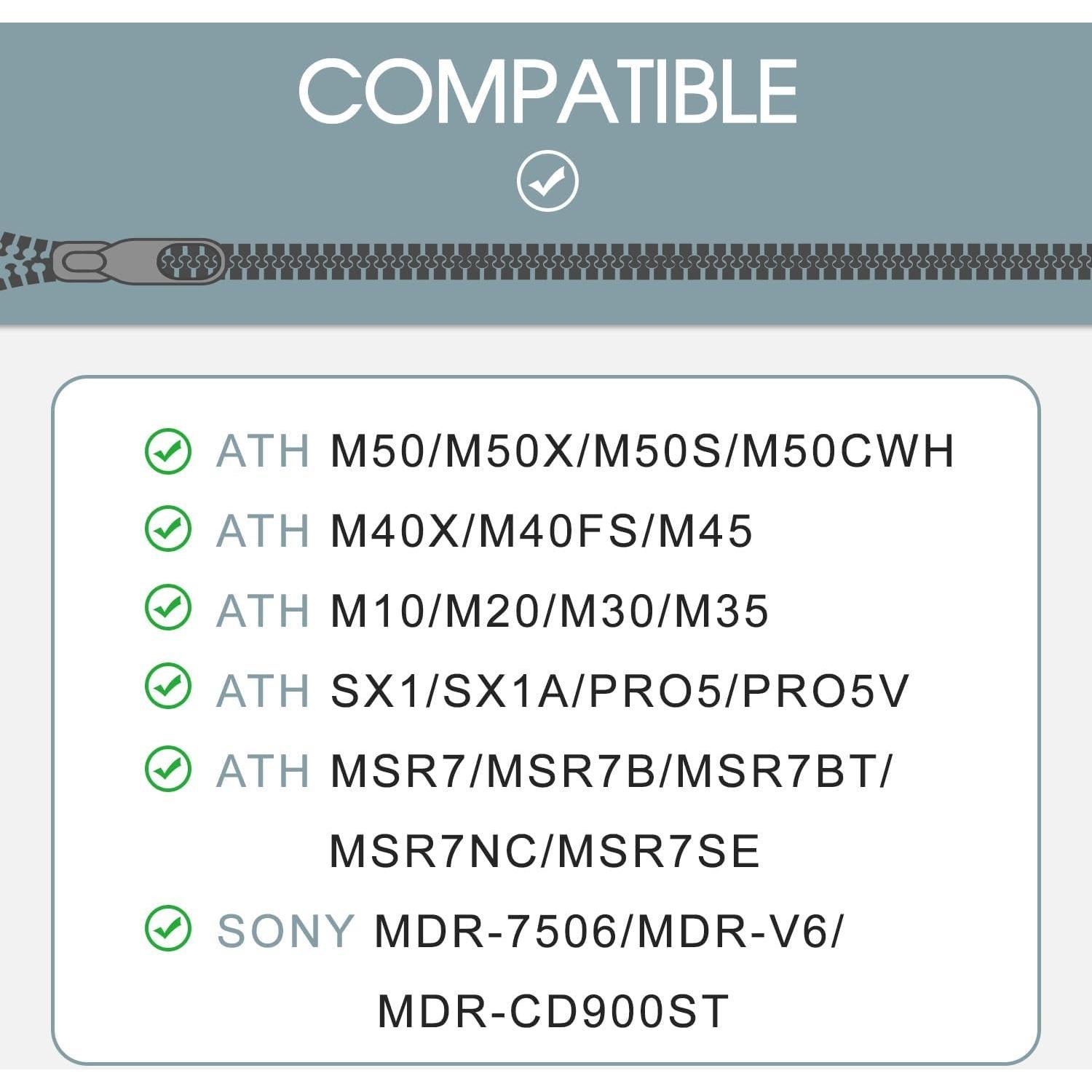 Cubierta de Diadema para Auriculares Niukeke ATH M50X y Sony