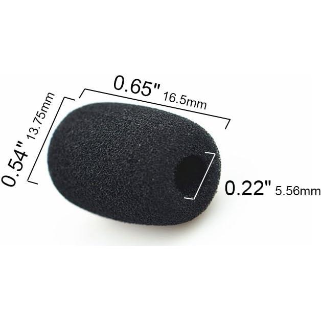 Funda de Espuma Morfone para Micrófono Lavalier - 10 Paquetes