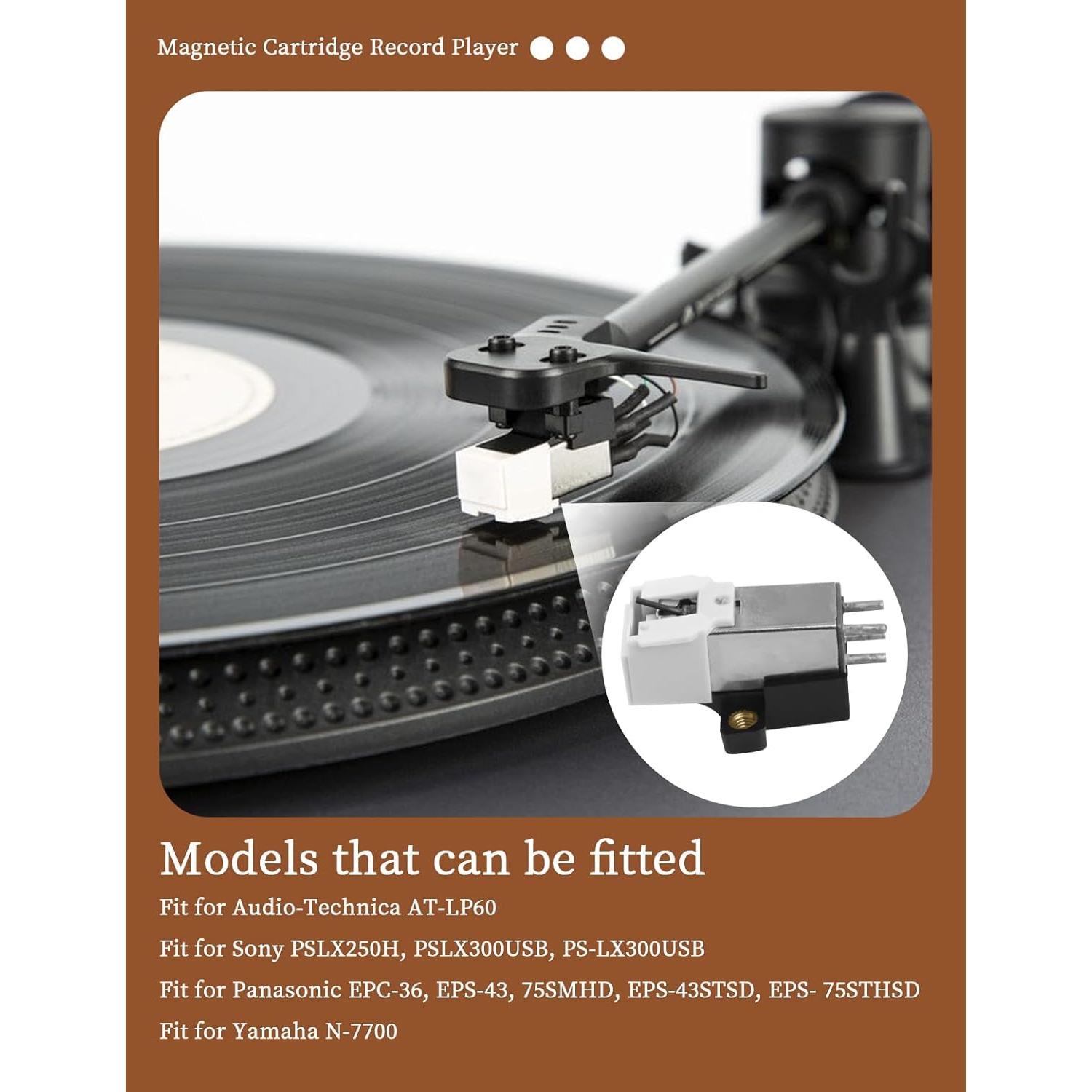 Cartucho Magnético AT3600L para Reproductor de Vinilo - Audio-Technica, Sony, Panasonic, Yamaha