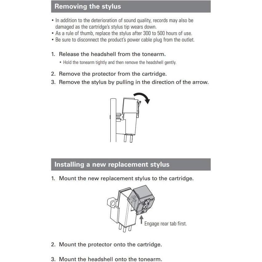 Cartucho de Aguja TechPlay AT3600L para Tocadiscos Audio-Technica y Sony