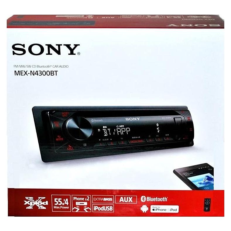 Receptor de Estéreo para Automóvil Sony MEX-N4300BT Bluetooth