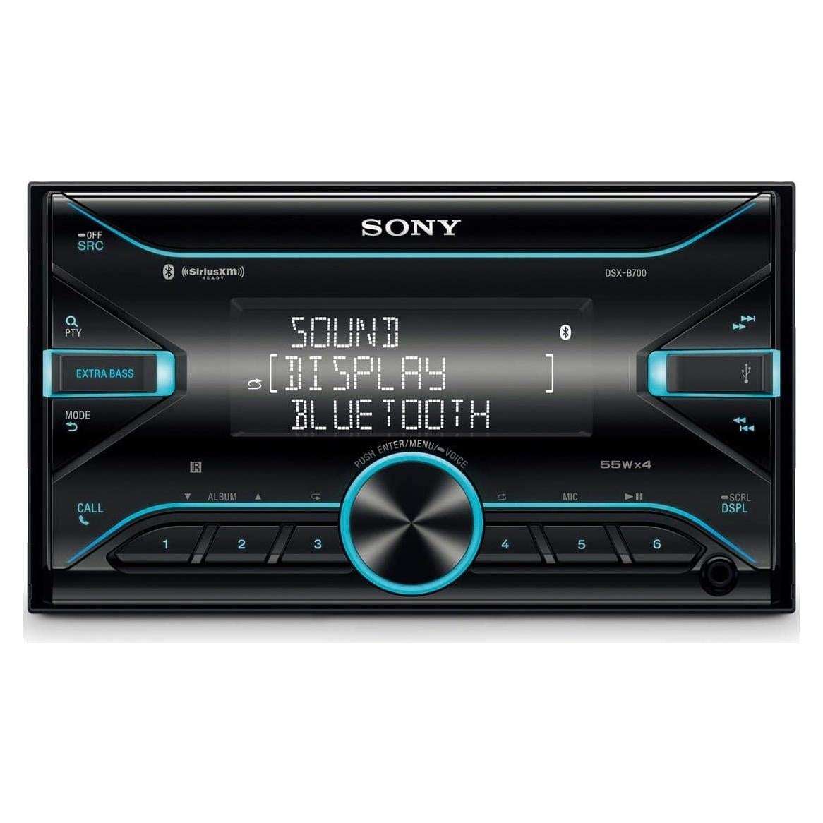 Receptor de Medios Sony DSX-B700 Bluetooth 4x55W Negro