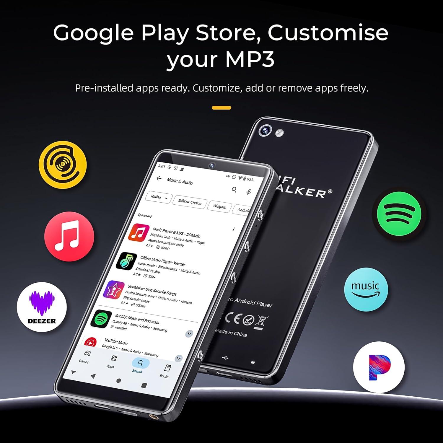 Reproductor MP3 HIFI WALKER G7 Pro 32GB Android 13 Bluetooth